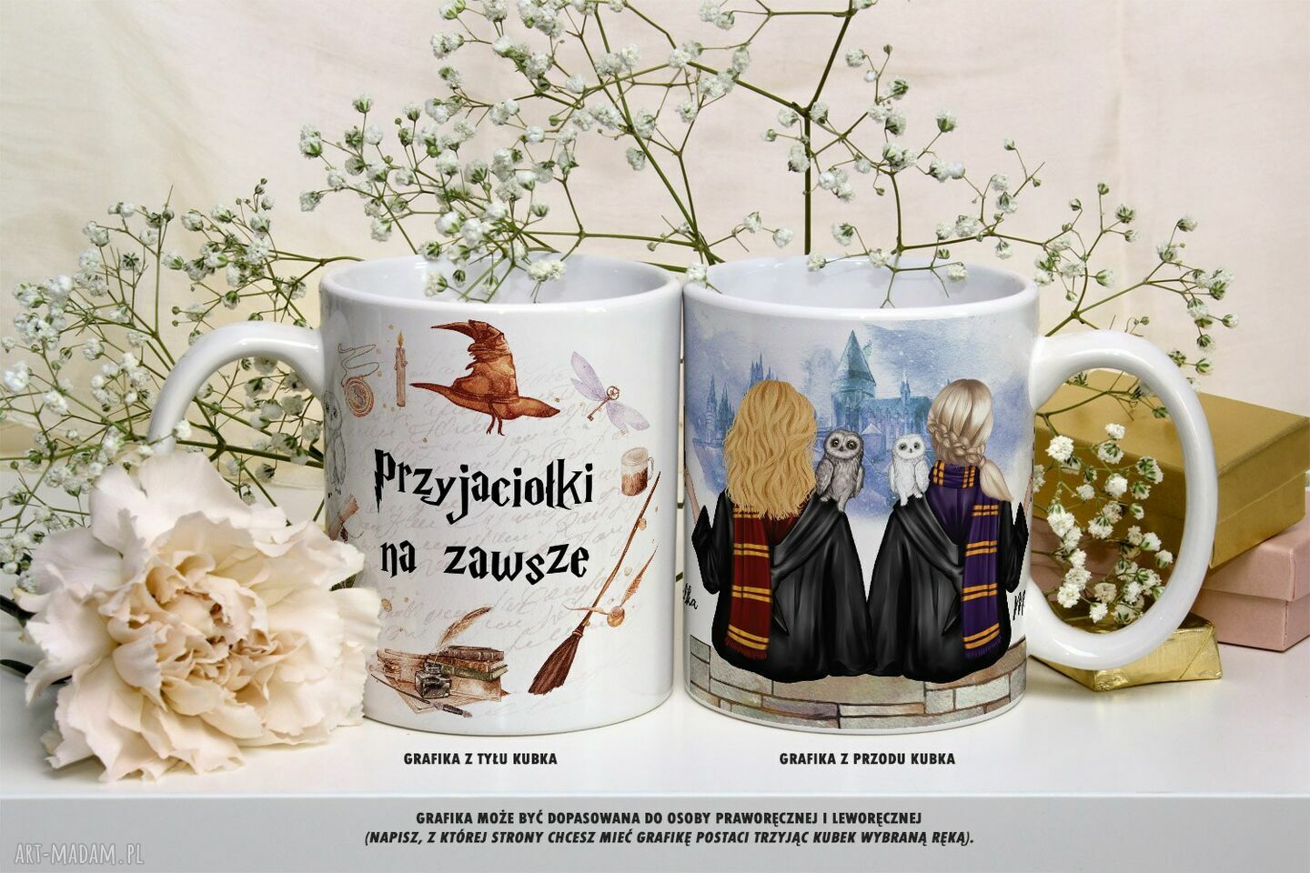 Personalizowany kubek czarodzieja - magiczna kawa lub herbata na kreatywne wesele