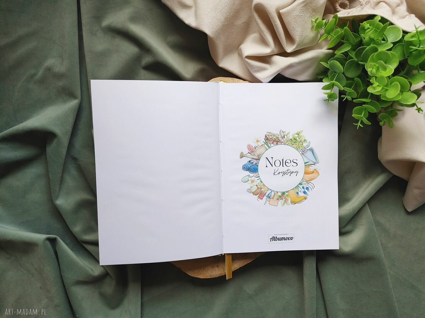 Personalizowany notes dla ogrodnika - ogrodniczy pamiętnik A5 (160 stron)
