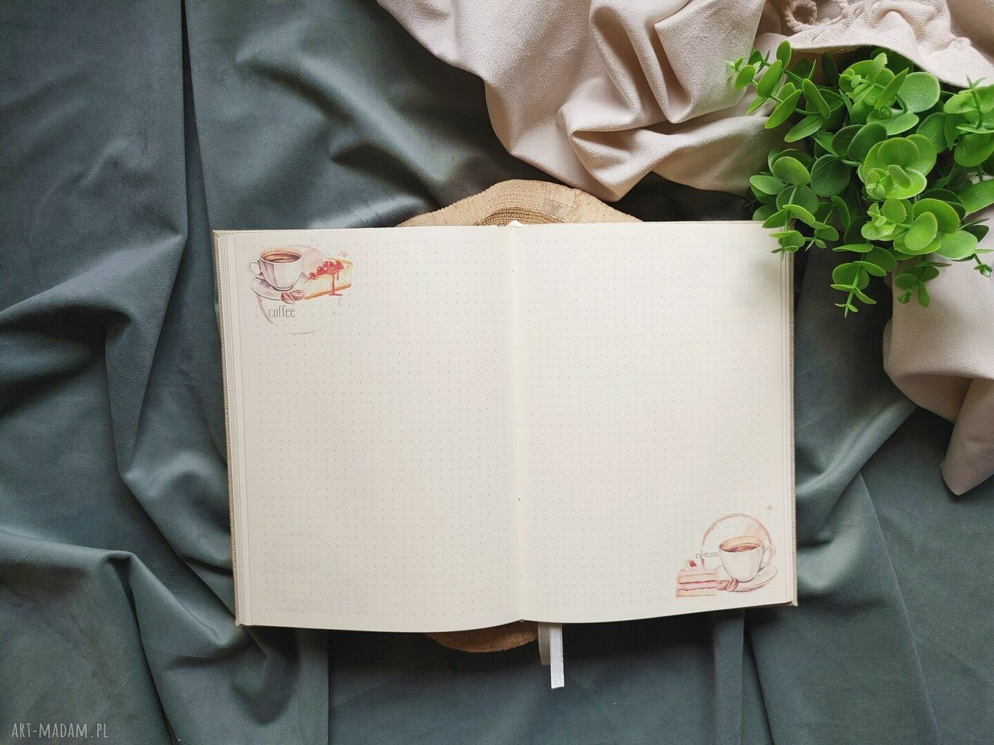 Personalizowany notes A5 dla miłośnika kawy z imieniem