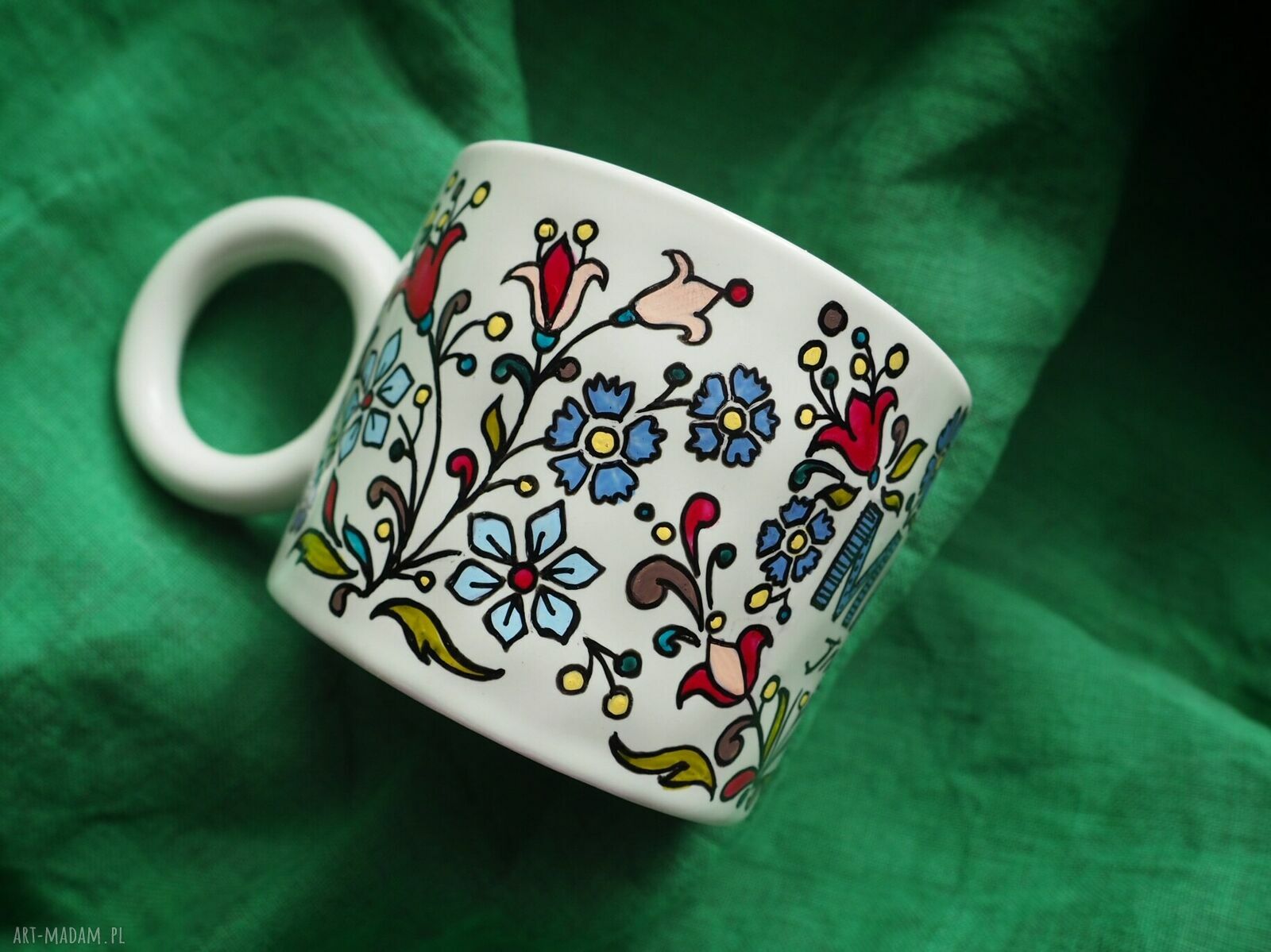 Personalizowany ręcznie malowany kubek dla Mamy - MAMA i imiona dzieci