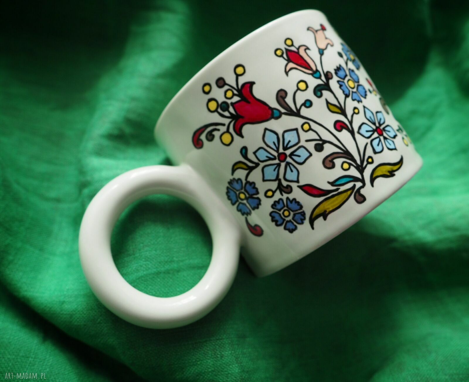 Personalizowany ręcznie malowany kubek dla Mamy - MAMA i imiona dzieci