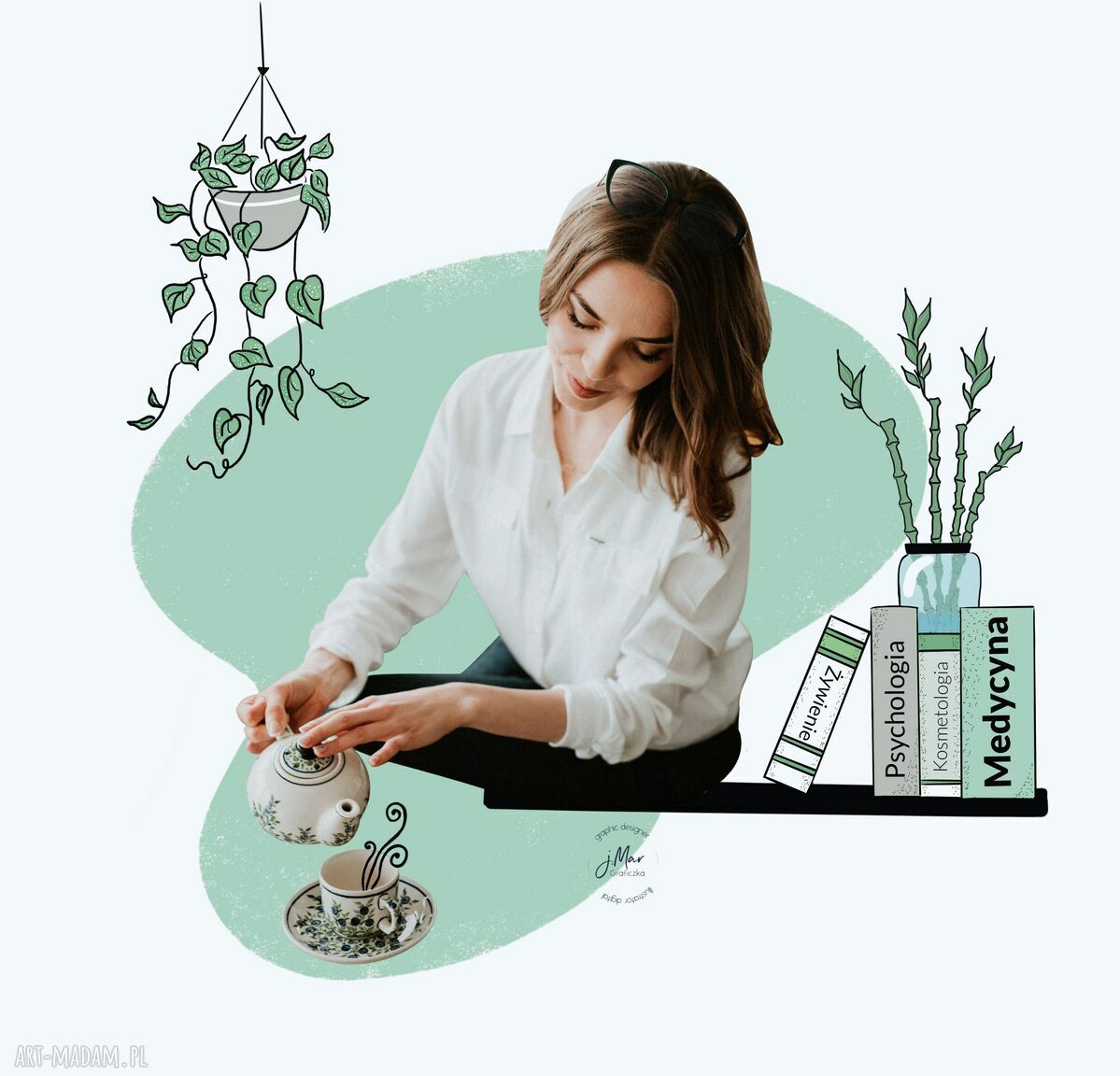 Personalizowany rysowany kolaż - grafika personalizowana z Twojego zdjęcia