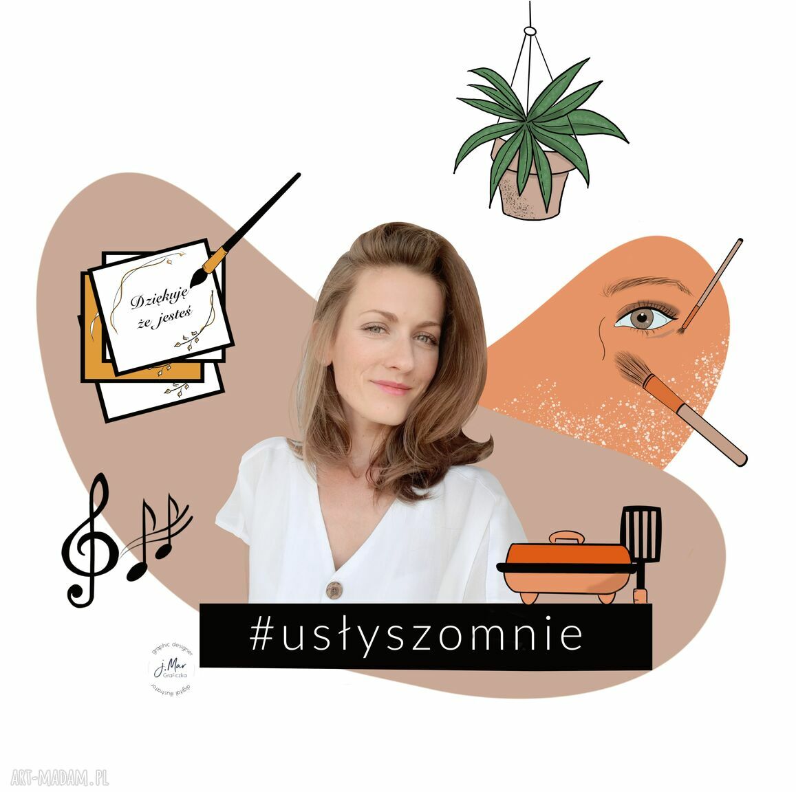 Personalizowany rysowany kolaż - grafika personalizowana z Twojego zdjęcia