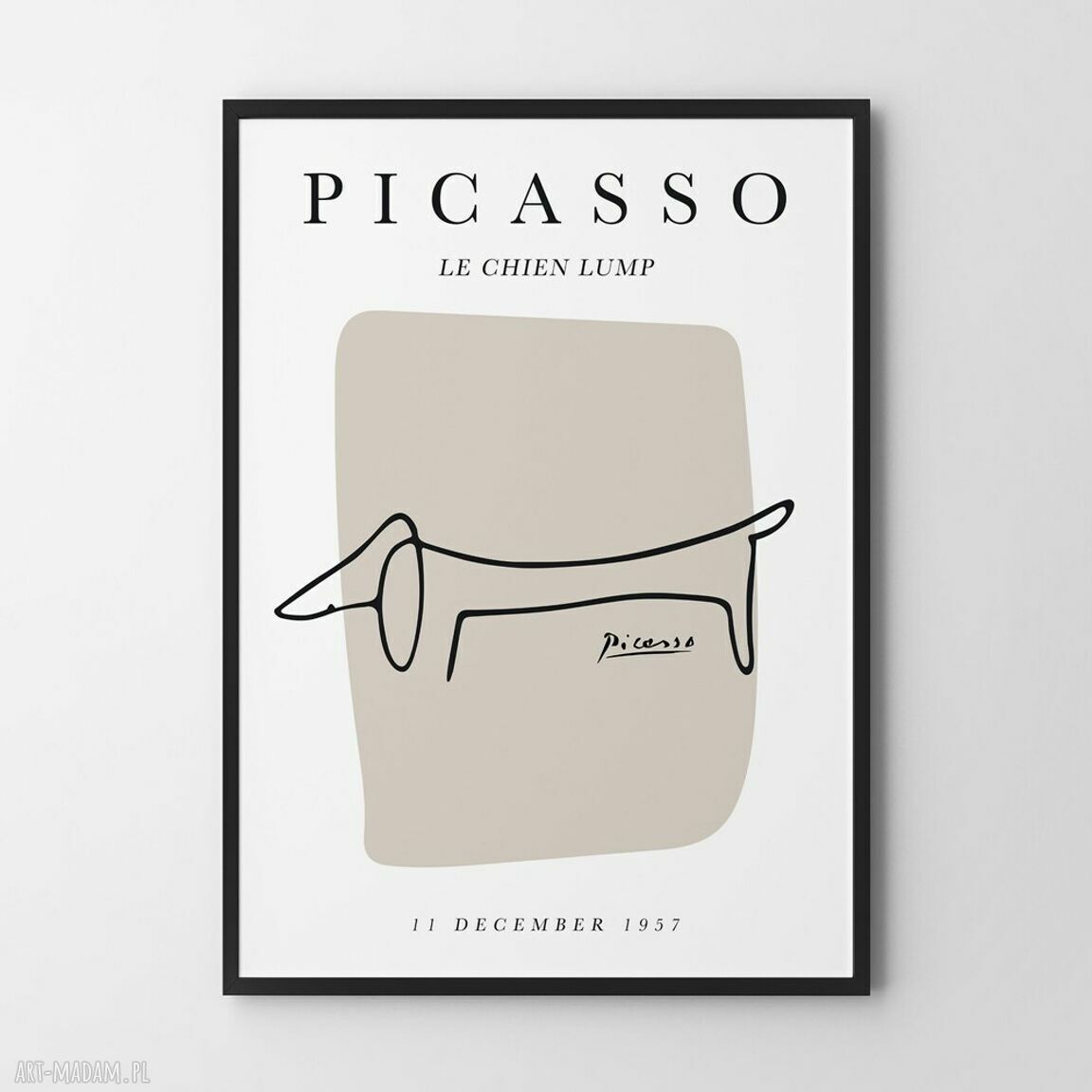 Picasso Pies szkic - plakat 50x70 cm, który ożywi Twoje ściany