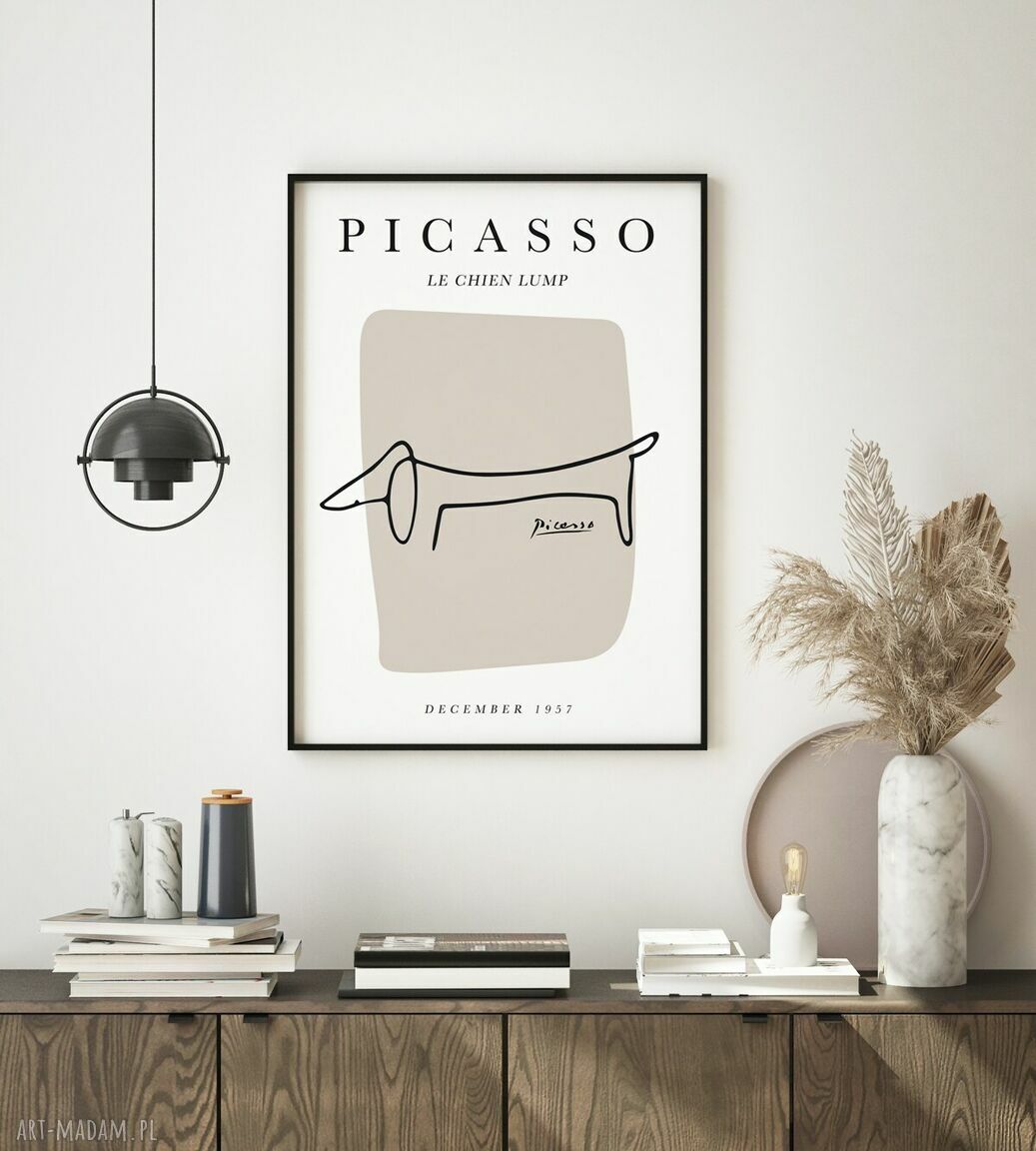 Picasso Pies szkic - plakat 50x70 cm, który ożywi Twoje ściany