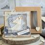 handmade scrapbooking kartki piękna rustykalna kartka ślubna w pudełeczku. niezwykła pamiątka z okazji ślubu