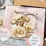 beżowe scrapbooking kartki na urodziny piękna warstwowa kartka na każdą