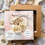 hand made scrapbooking kartki piękna warstwowa kartka na każdą okazję. pudełeczko z szybką. personalizowana treść