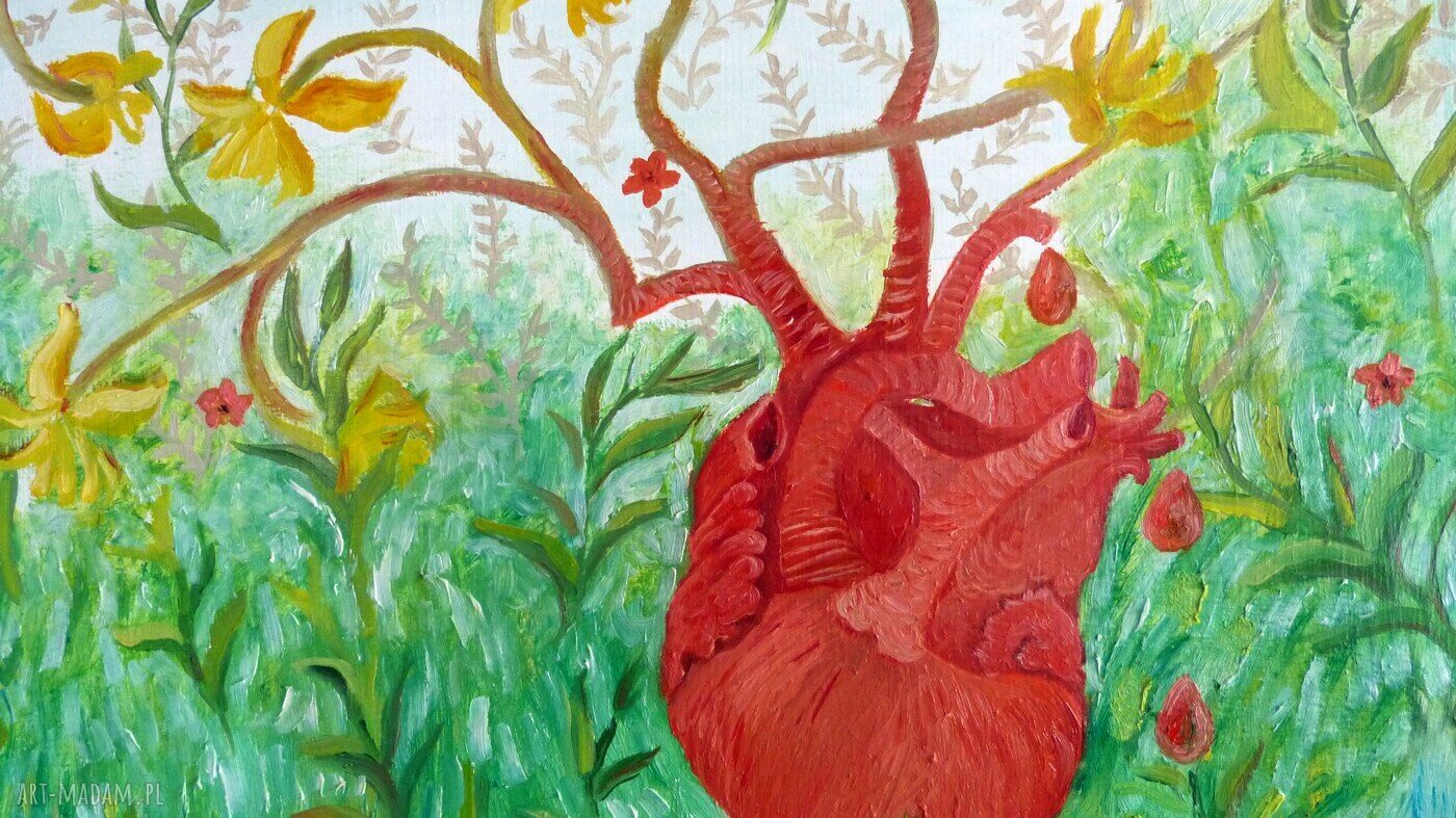 Piękne, ale zbyt delikatne - obraz olejny na płótnie 50x55 cm