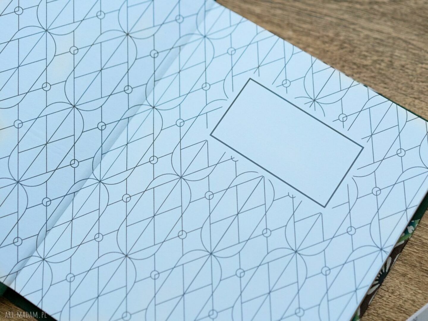 Notes japoński w geometryczne wzory - ręcznie robiony pamiętnik z 200 stronami