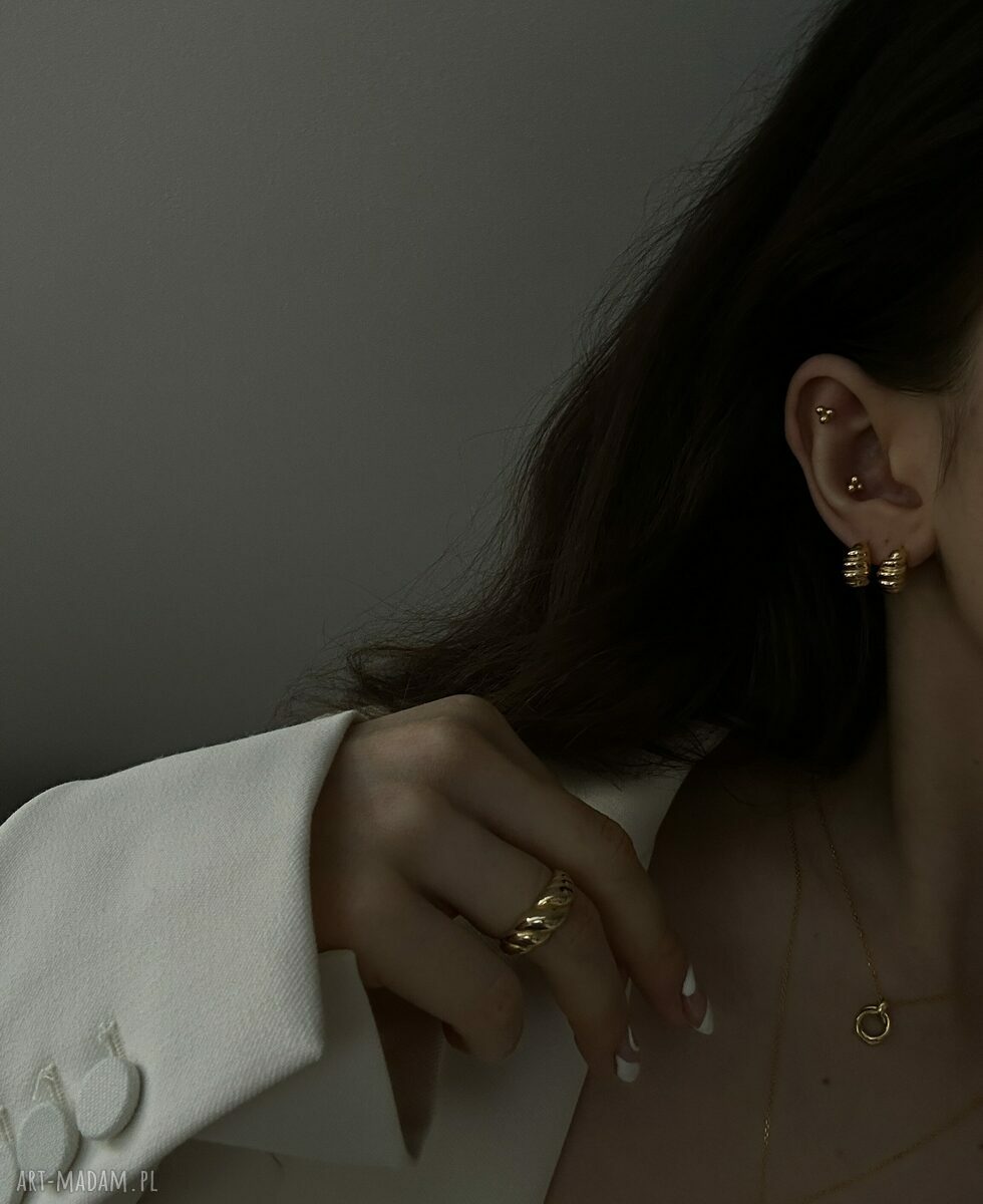 pierścionki: Pierścionek retro z różowego złota r 12 Autorskie