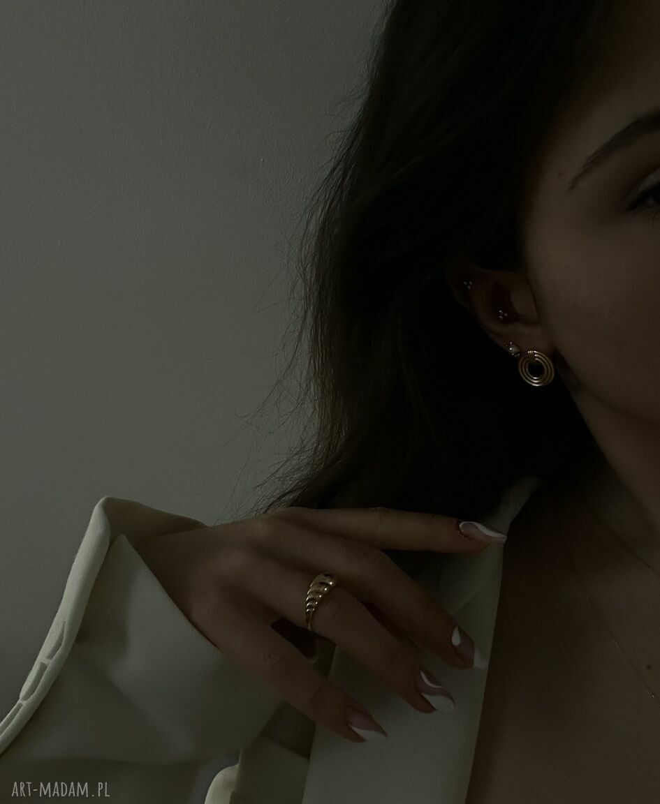 pierścionki: Pierścionek retro z różowego złota r 12 Autorskie