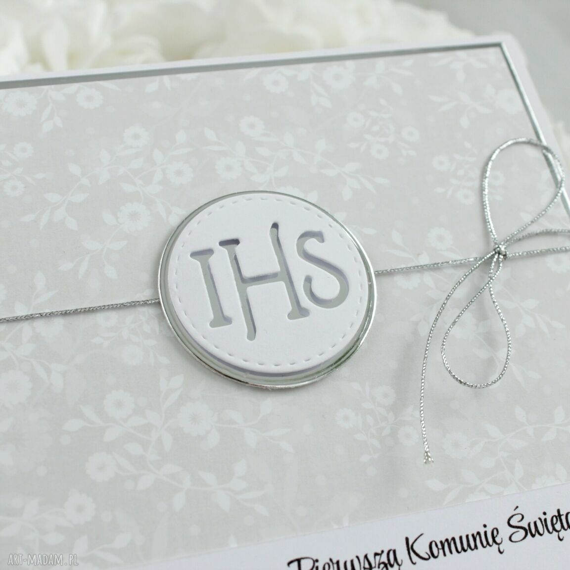 zaproszenie: Zaproszenia na komunię Komplet 10 szt. Handmade