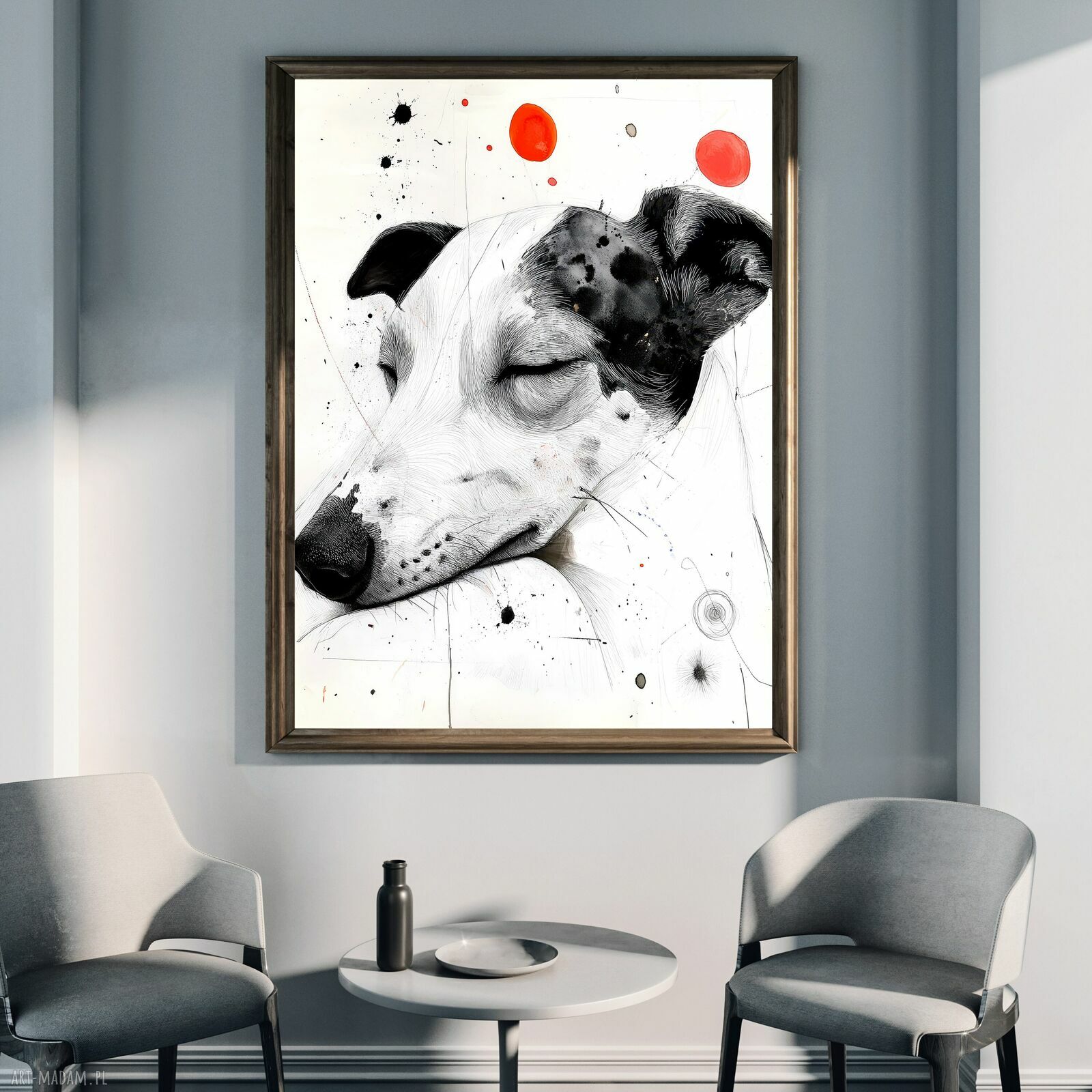 Pies Rysunkowy 5 - plakat A3 dla psiarzy