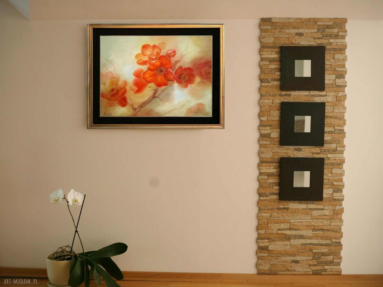 Pigwa - ręcznie malowany obraz olejny 46x61 cm