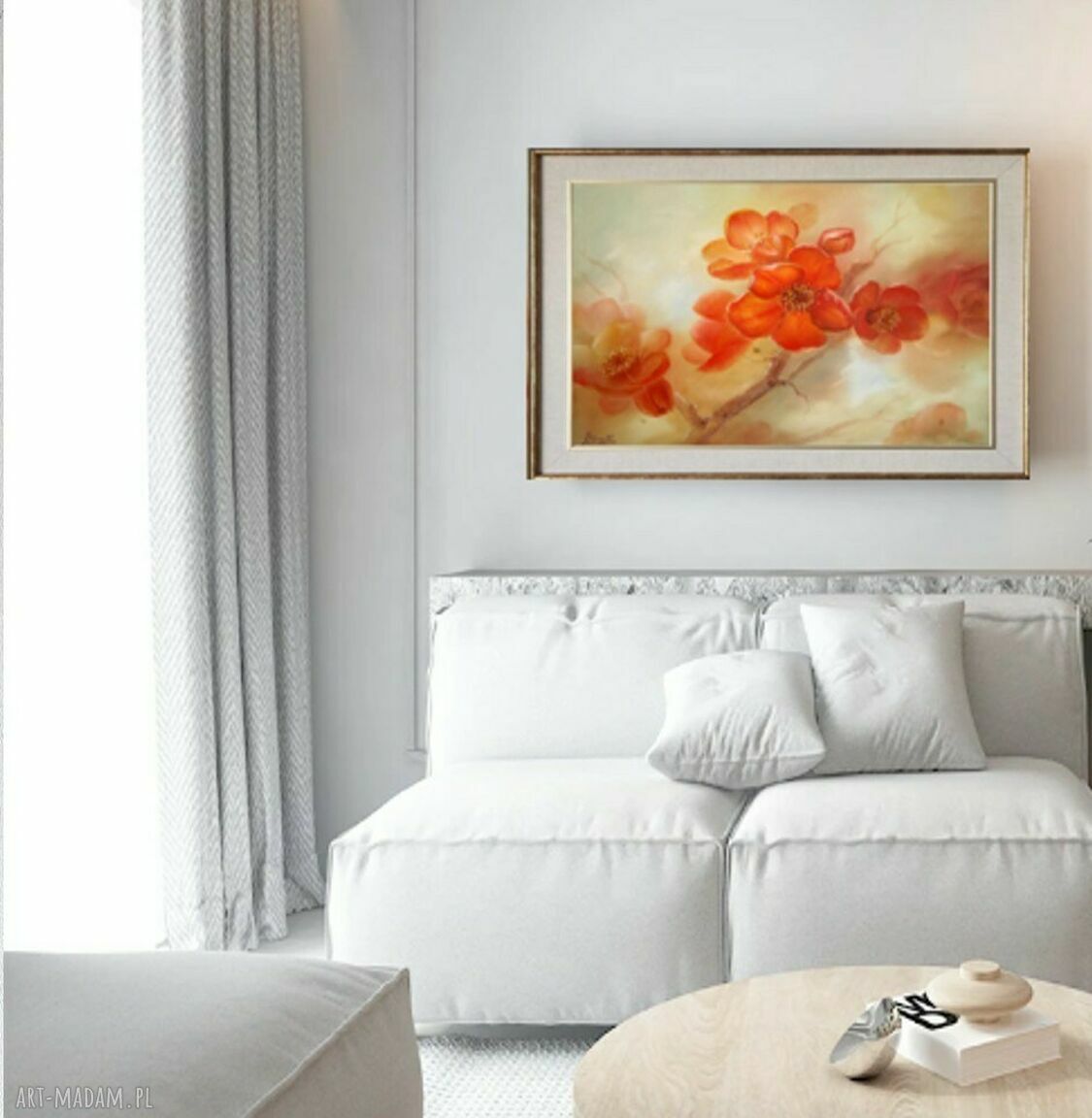 Pigwa - ręcznie malowany obraz olejny 46x61 cm