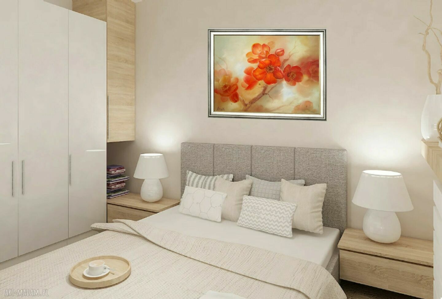 Pigwa - ręcznie malowany obraz olejny 46x61 cm