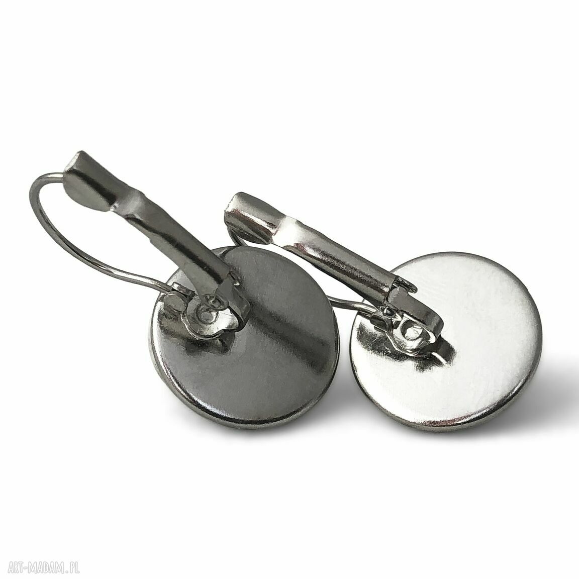 kolczyki: Pik i kier Małe kolczyki wiszące hand made