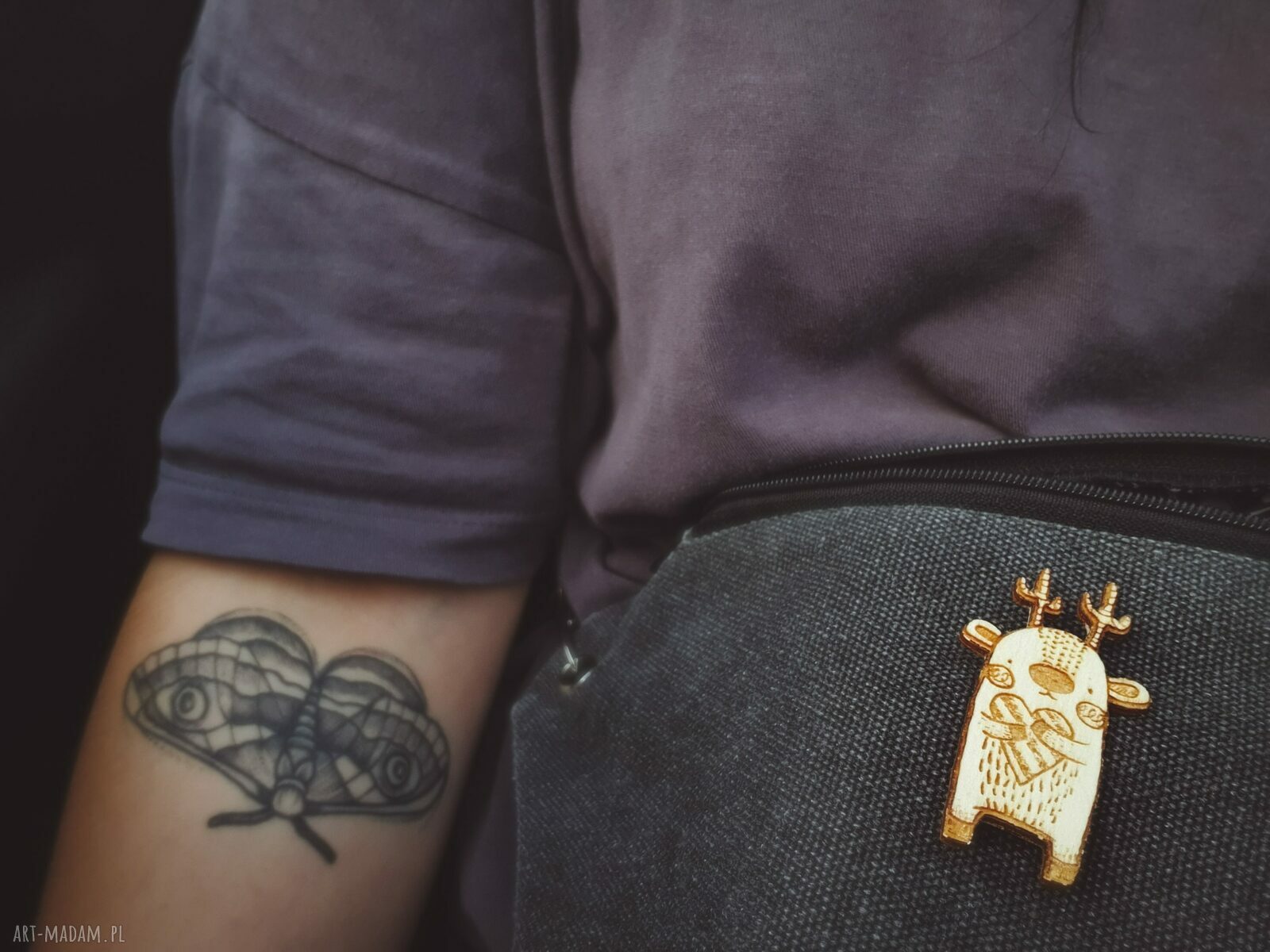 Pin do nerki broszka HandMade