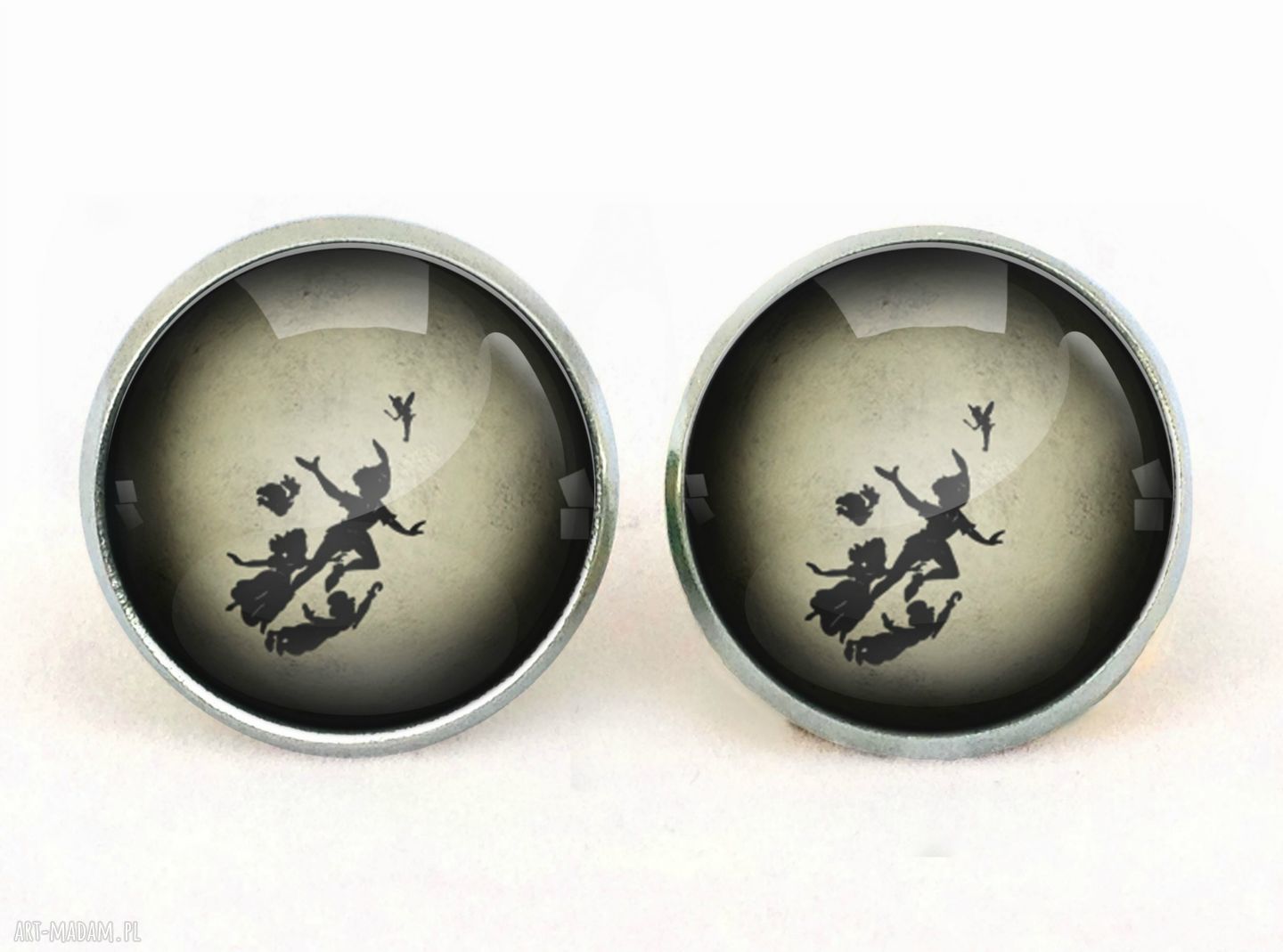 Piotruś pan kolczyki wkrętki pink floyd muzyczne sztyfty wkręty