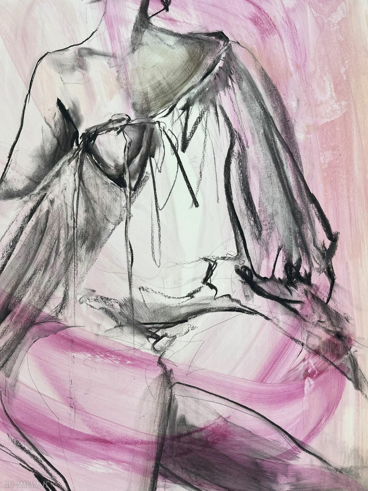 Pinky - grafika kobieta 100x70 cm do sypialni