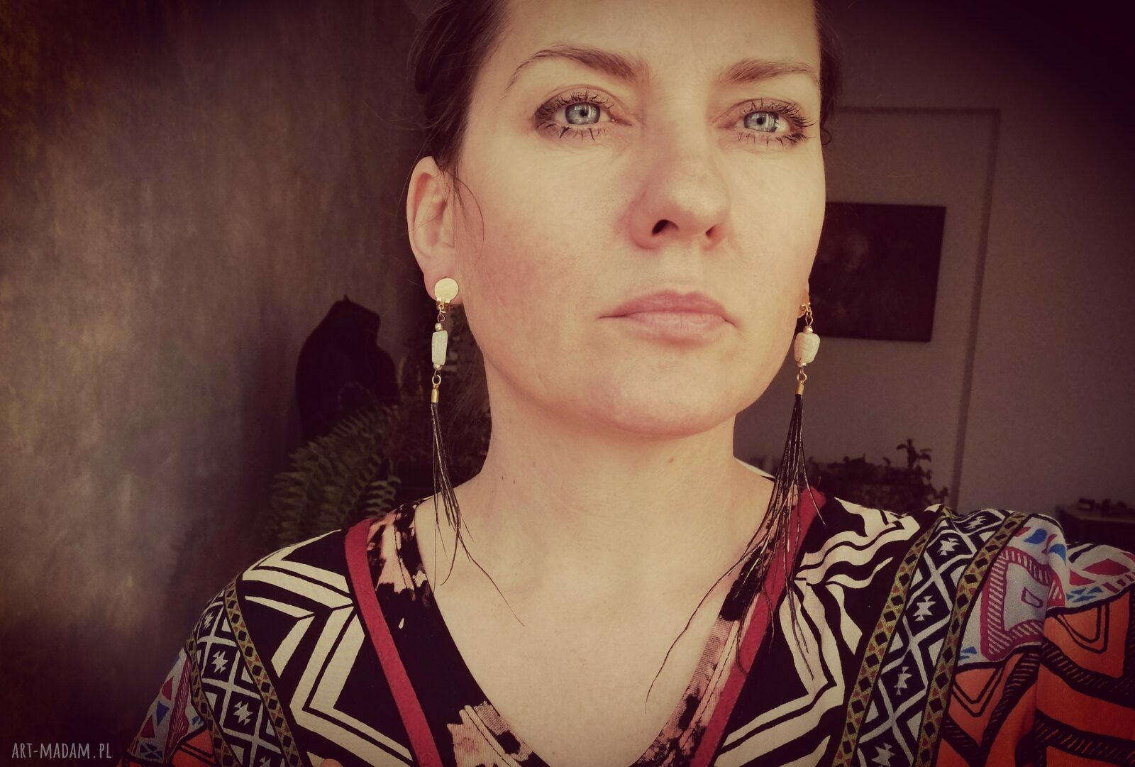 Klipsy pióra skarabeusze - długie i lekkie, ręcznie robione