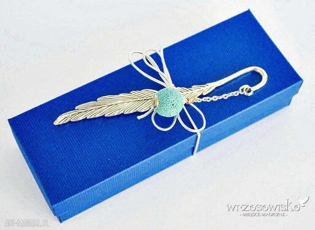 Zakładka lawa swarovski prezent pióro elegancka książki