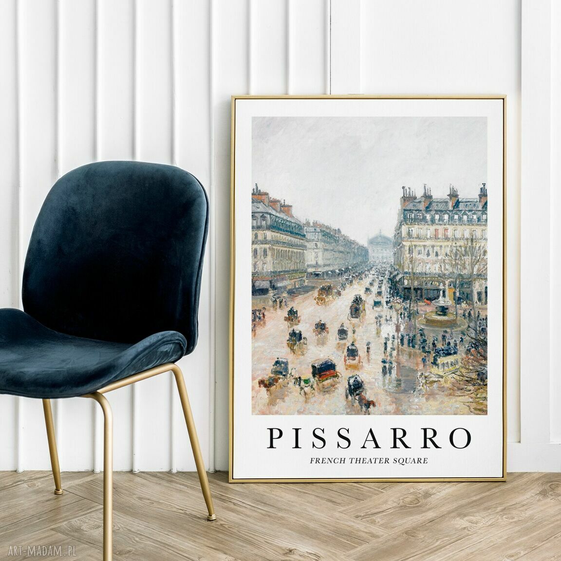 Plakat Pissarro: Paryski plac teatru 40x50 cm