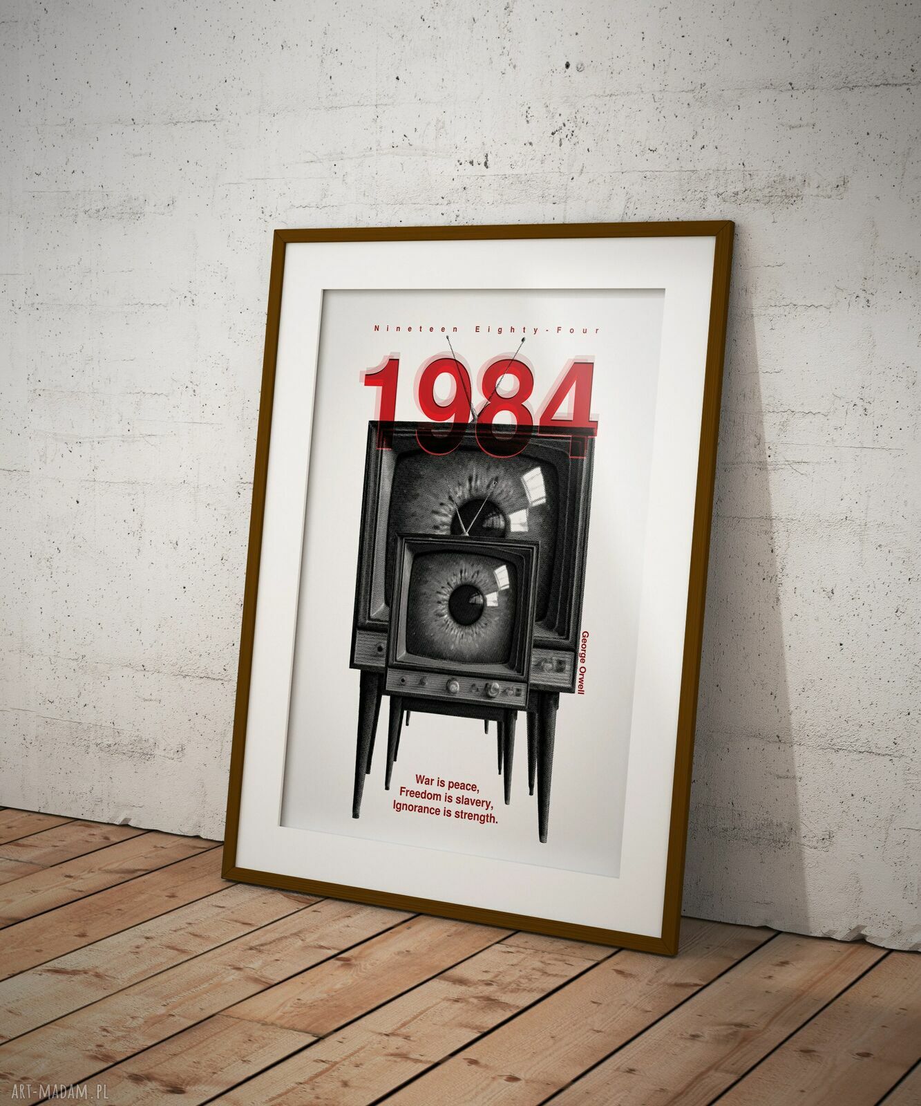 Plakat '1984' George'a Orwella 50x70 cm - anty-utopia