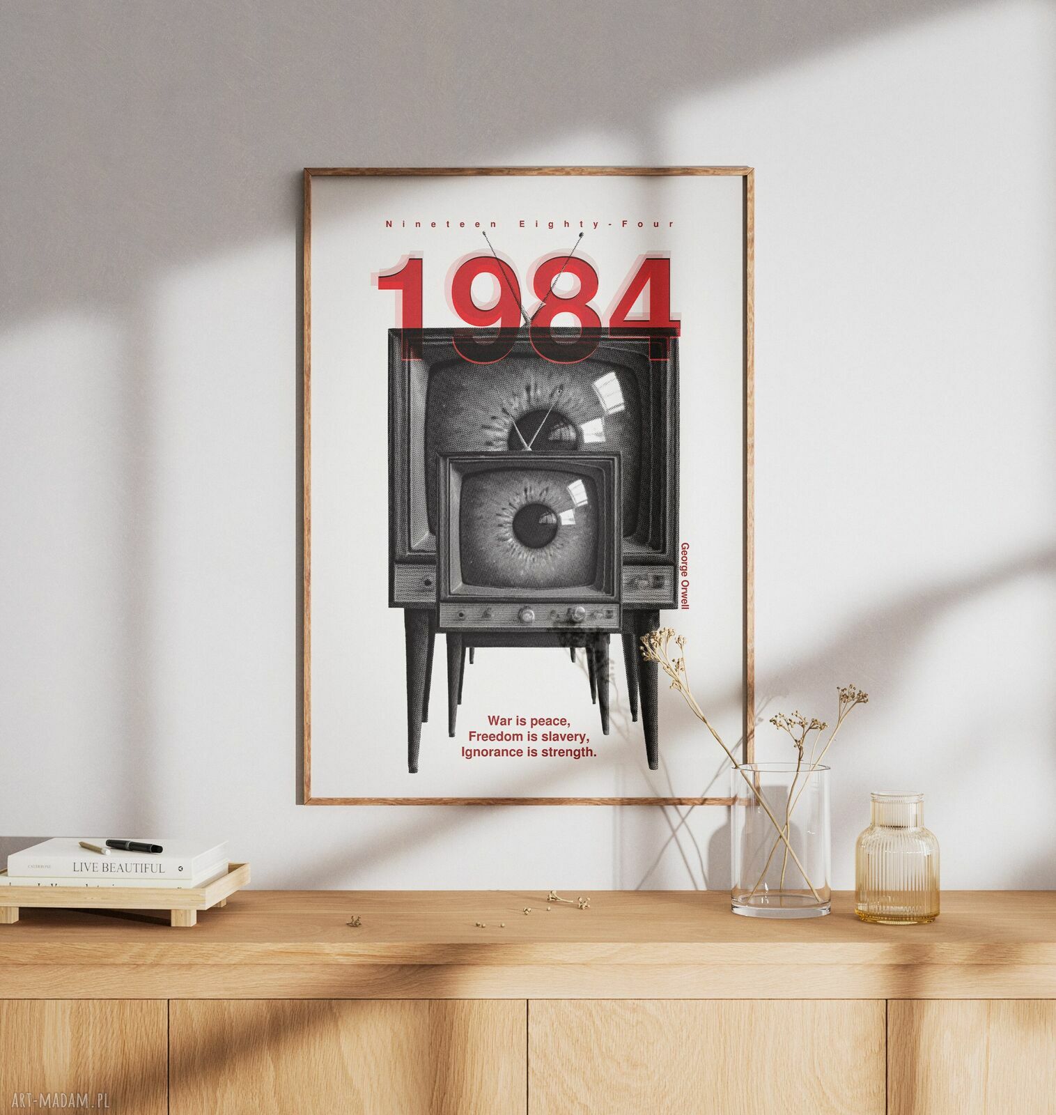 Plakat 1984 George Orwell (A3 29,7x42 cm)