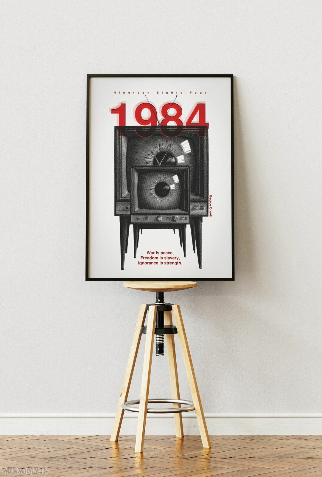 Plakat '1984' George'a Orwella 50x70 cm - anty-utopia