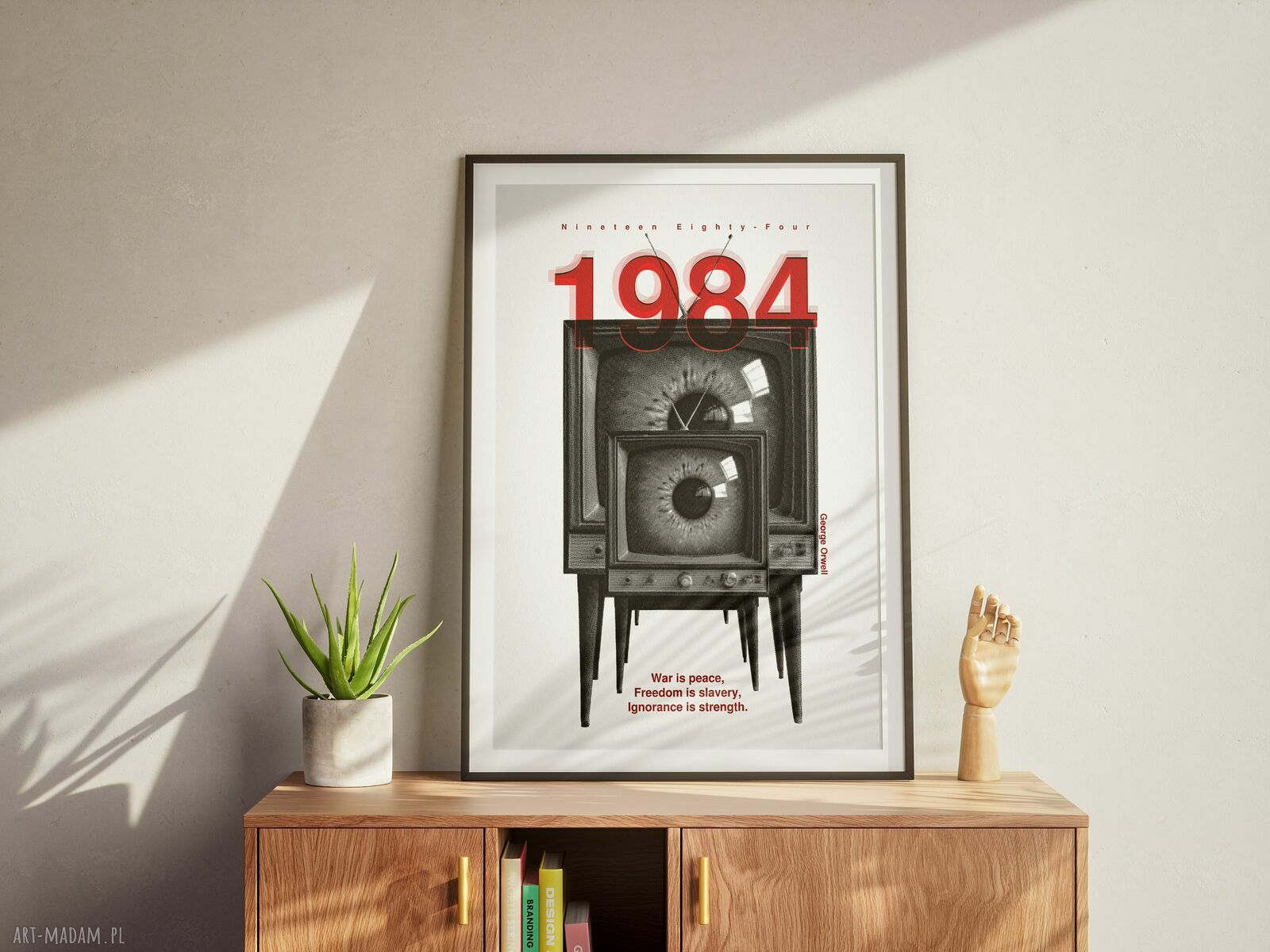 Plakat '1984' George'a Orwella 50x70 cm - anty-utopia