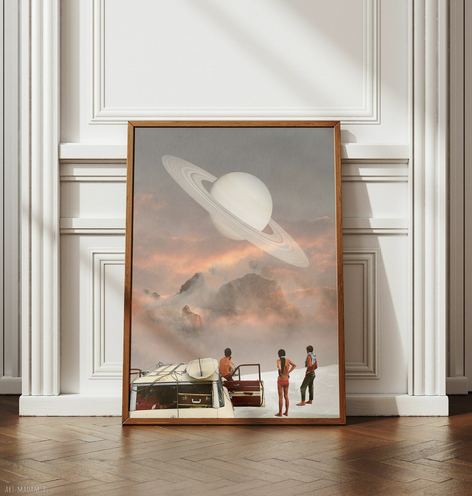 Plakat 25 Lat Świetlnych od Ziemi - Kolaż Fine Art