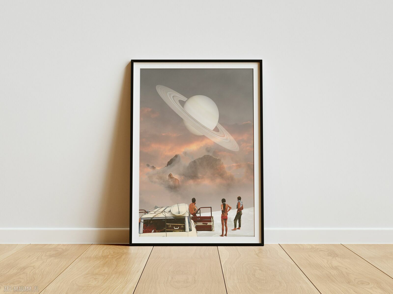 Plakat 25 Lat Świetlnych od Ziemi - Kolaż Fine Art