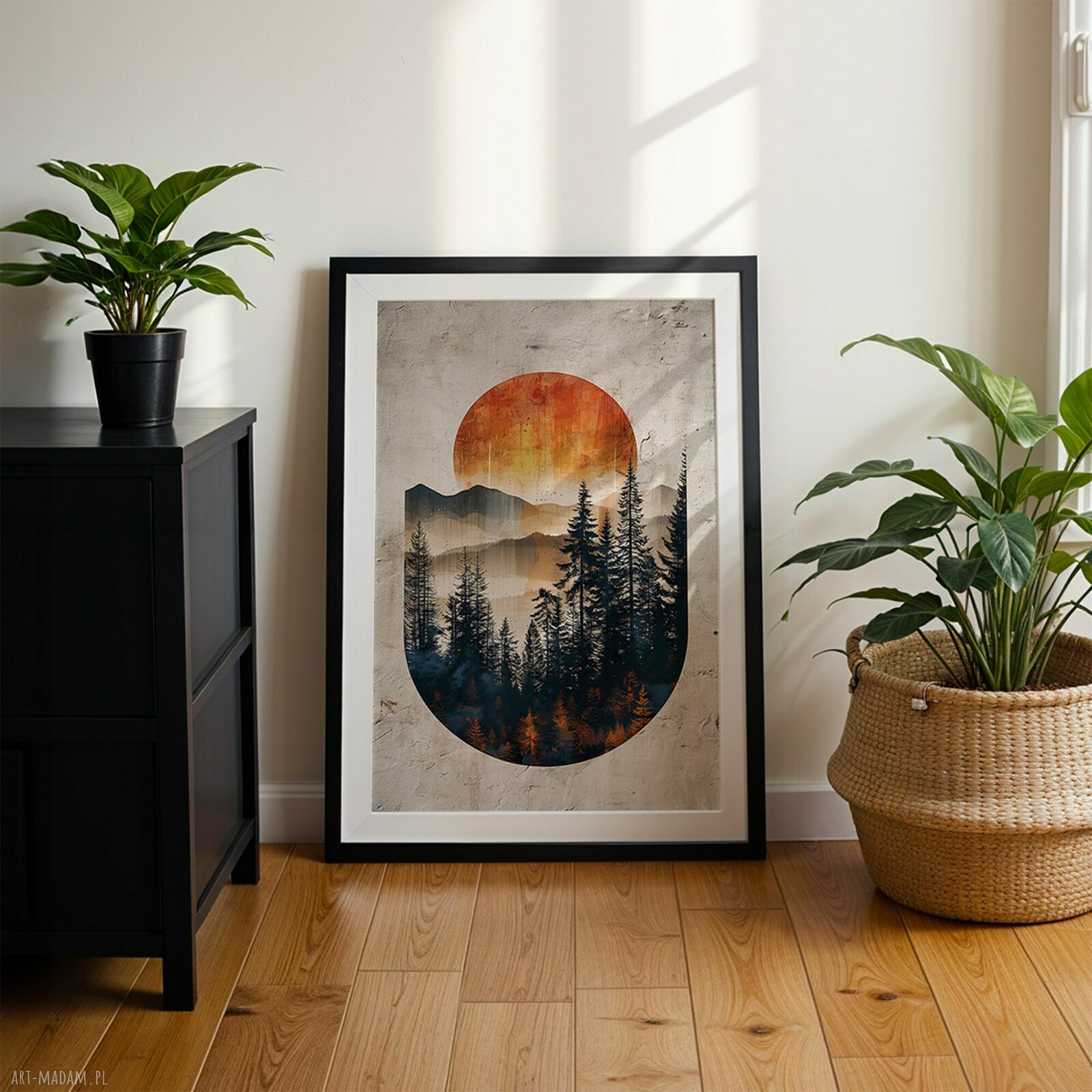 Plakat 30x40 cm - Abstrakcyjny las (2 -0745)