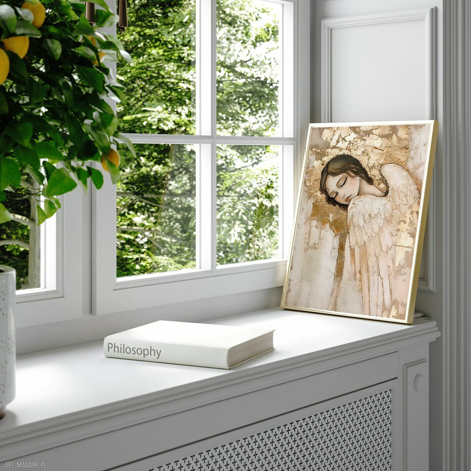Plakat 30x40 cm Śpiący Anioł 2 na I Komunię Świętą