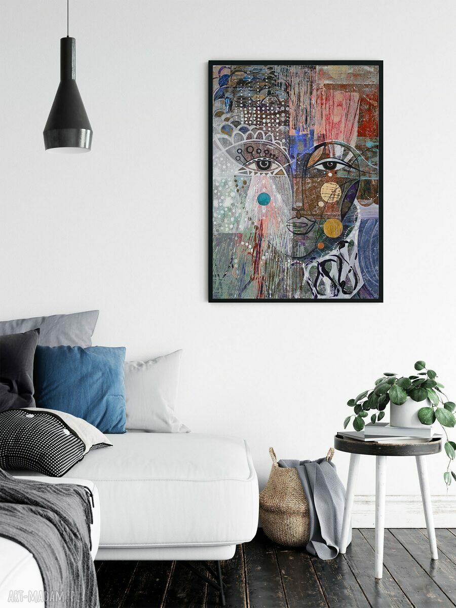Plakat 30x40 Kryza - abstrakcja twarzy kobiety
