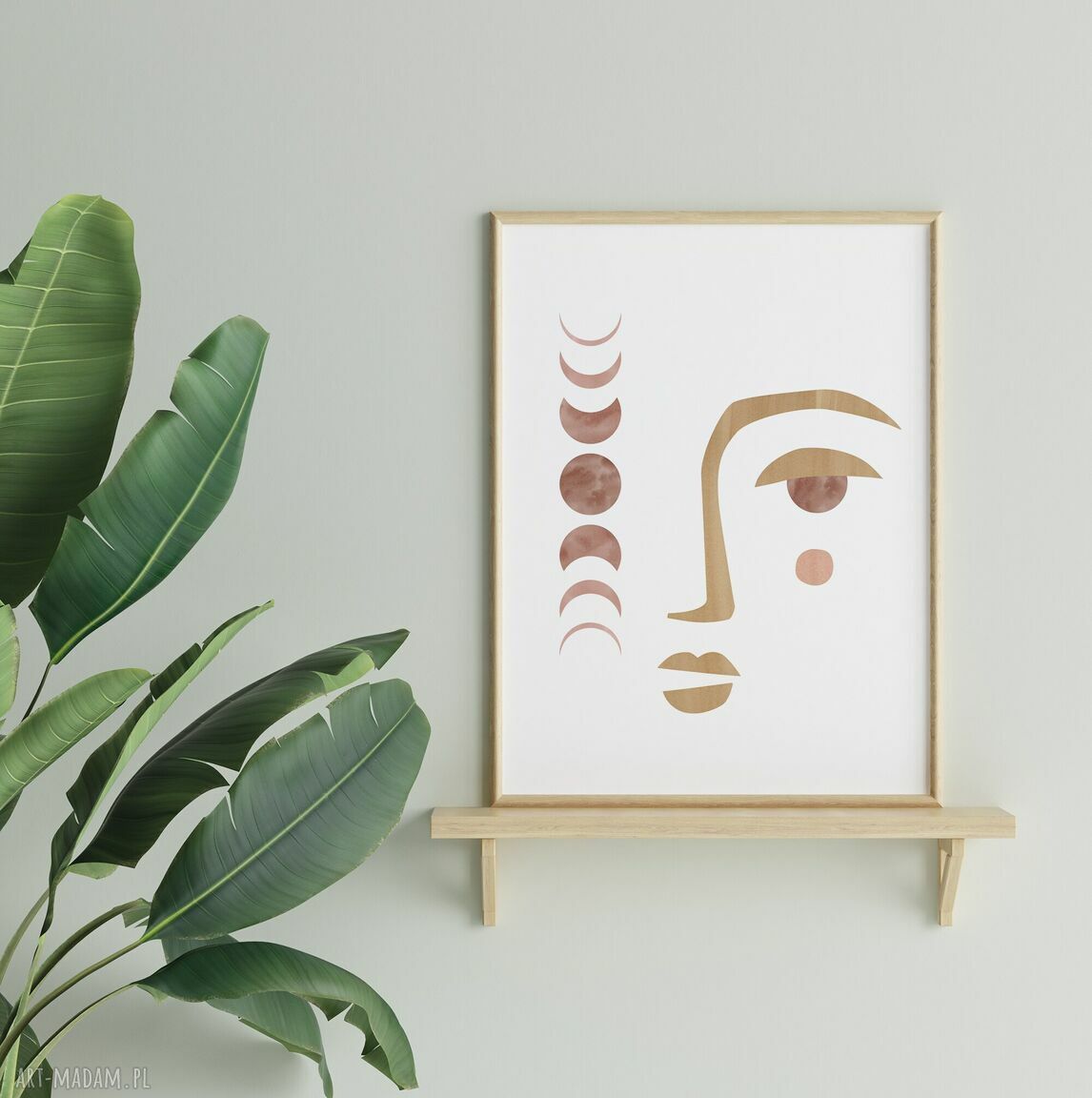 Plakat 30x40 cm - Twarz Boho - matowy wydruk 200 g