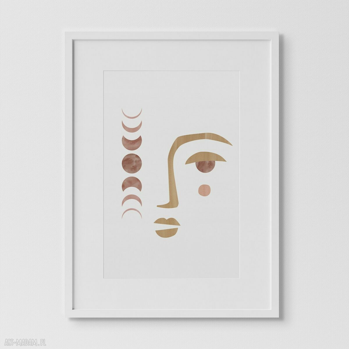 Plakat 30x40 cm - Twarz Boho - matowy wydruk 200 g