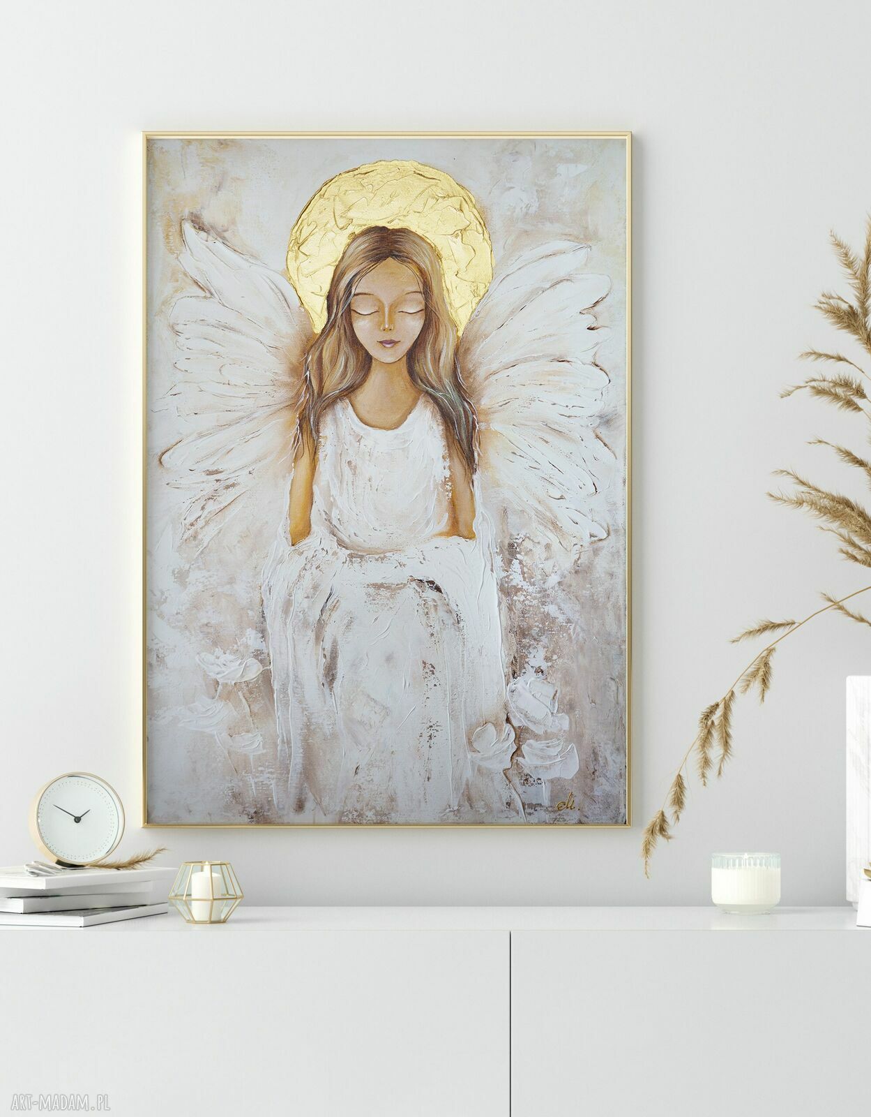 Plakat 40x50 cm Anioł w bieli 2 -0622