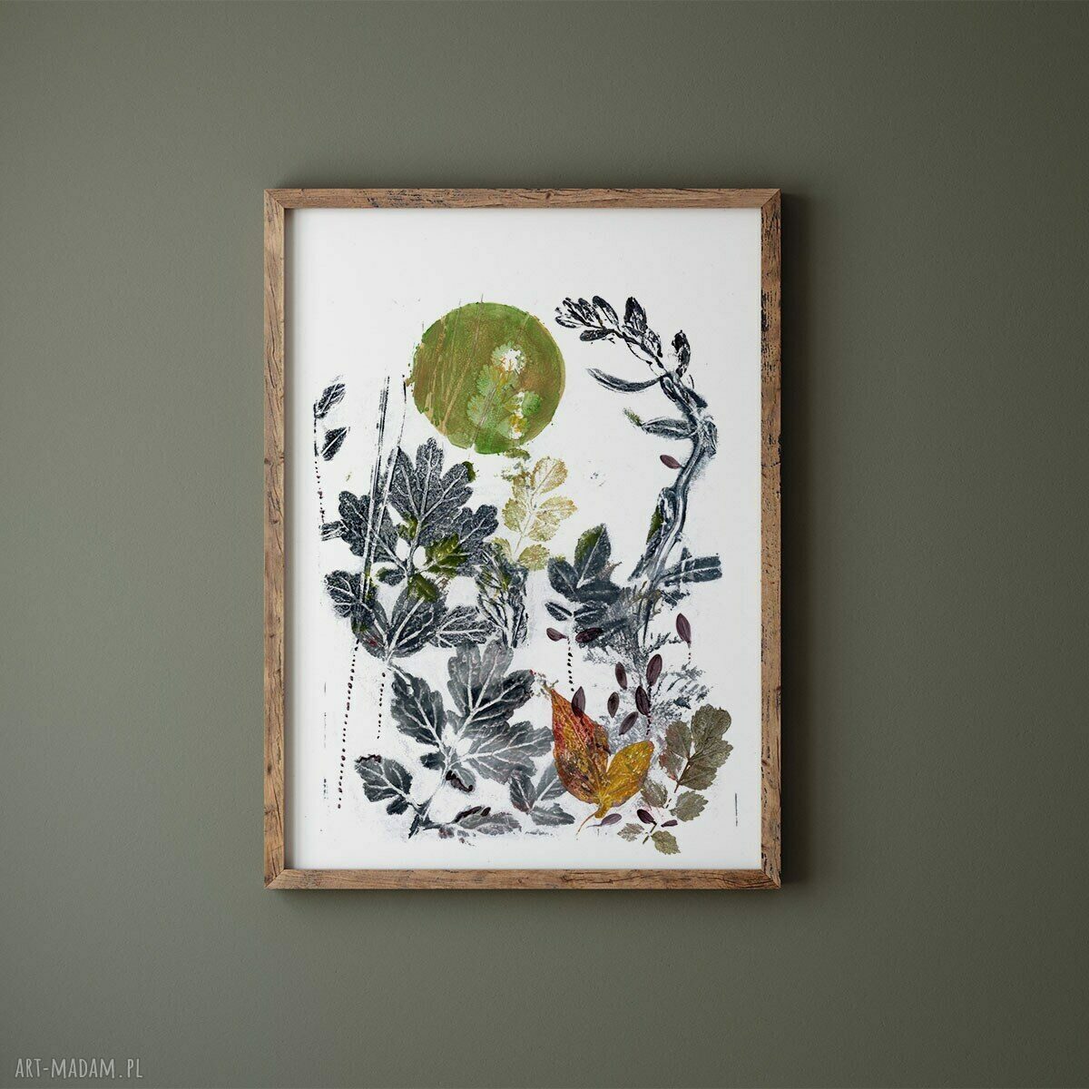 Plakat 40x50 cm Natura III z botaniczną grafiką roślin i liści