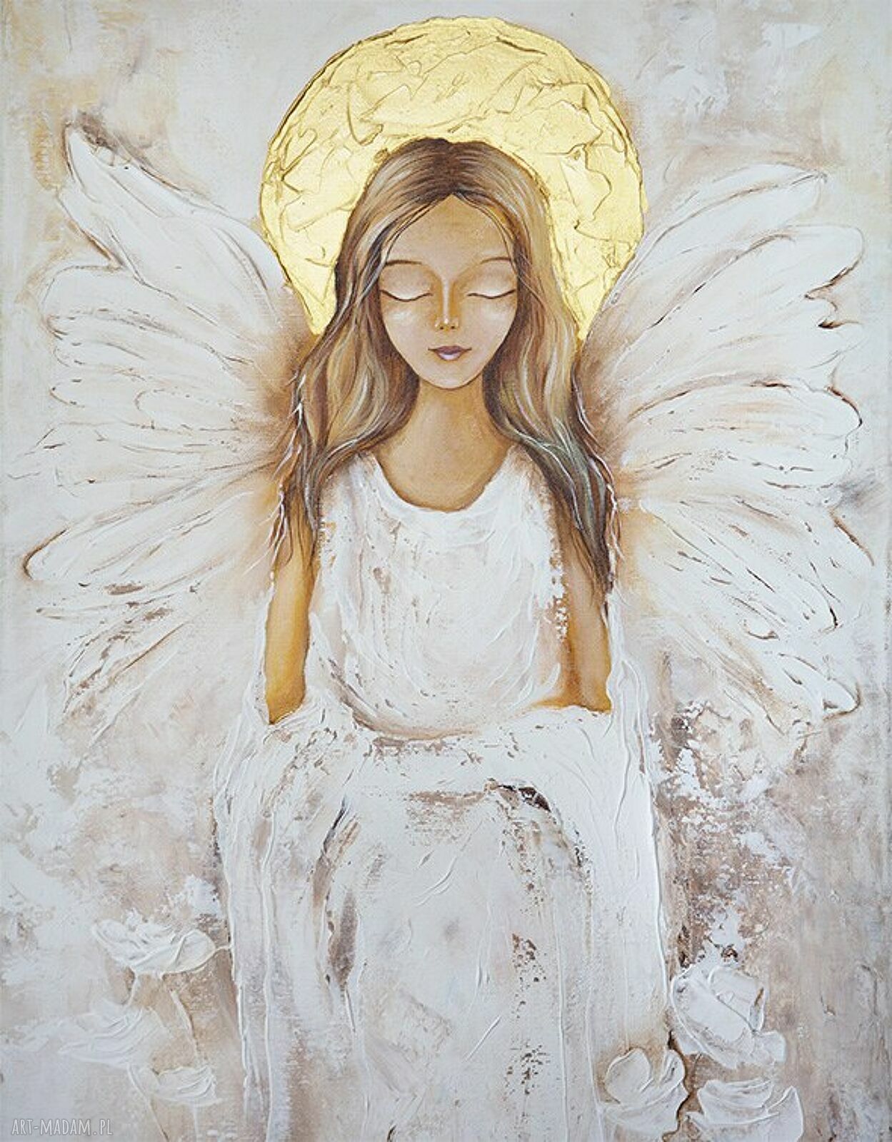 Plakat 40x50 cm Anioł w bieli 2 -0622