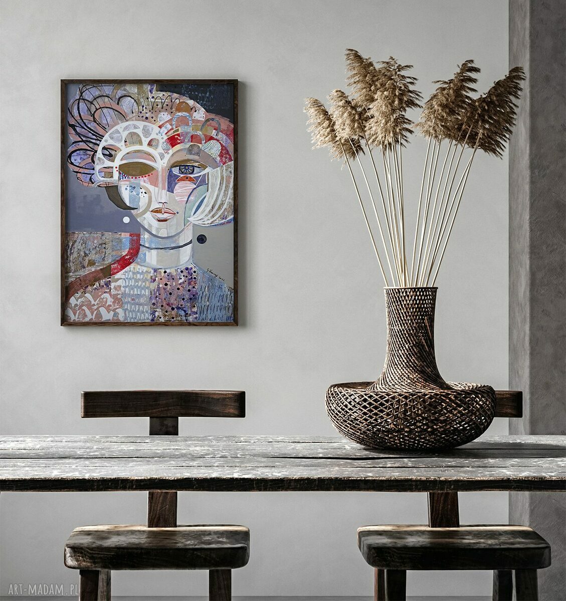 Plakat 40x50 cm Kokietka - grafika przedstawiająca kobietę