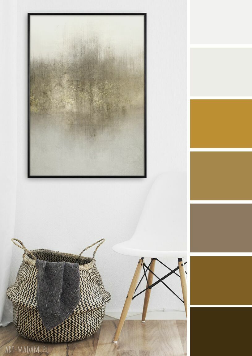 Plakat 50x70 cm neutralna abstrakcja Wabi-sabi (CG -19-010) do sypialni