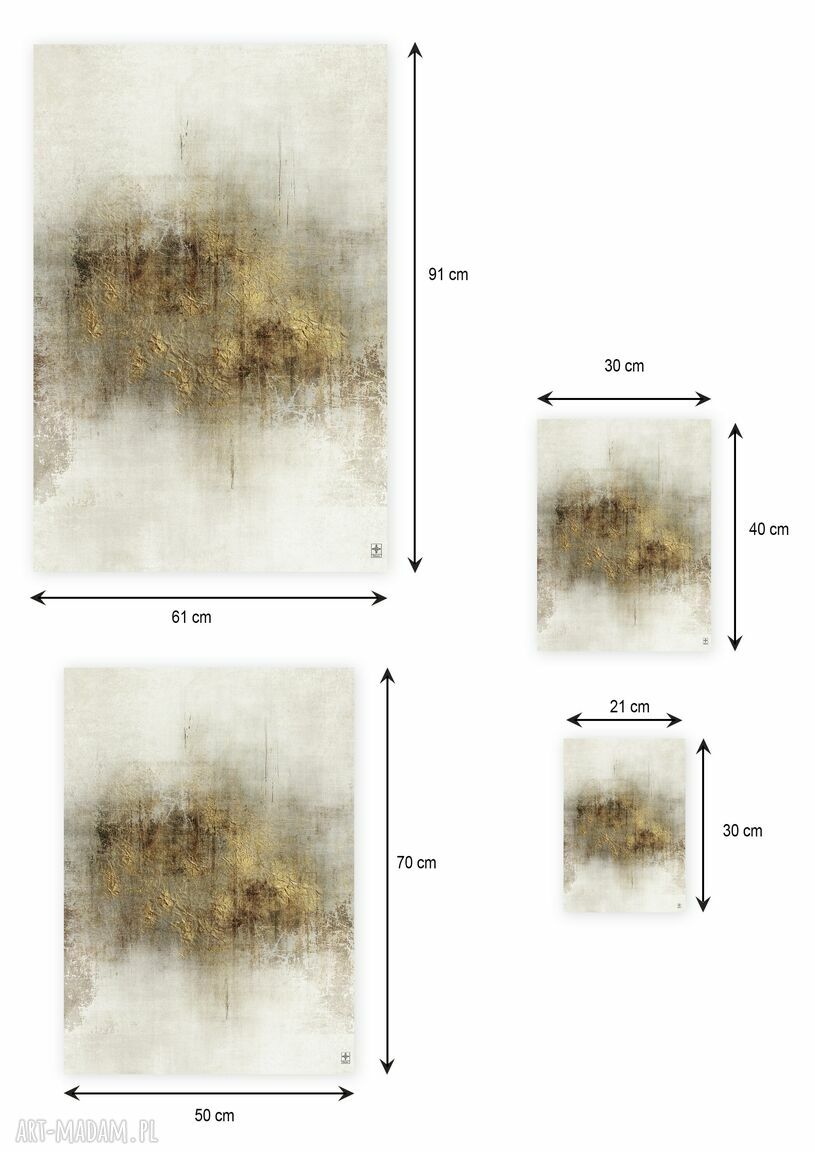 Plakat 50x70 cm - neutralna abstrakcja GC -20 -432