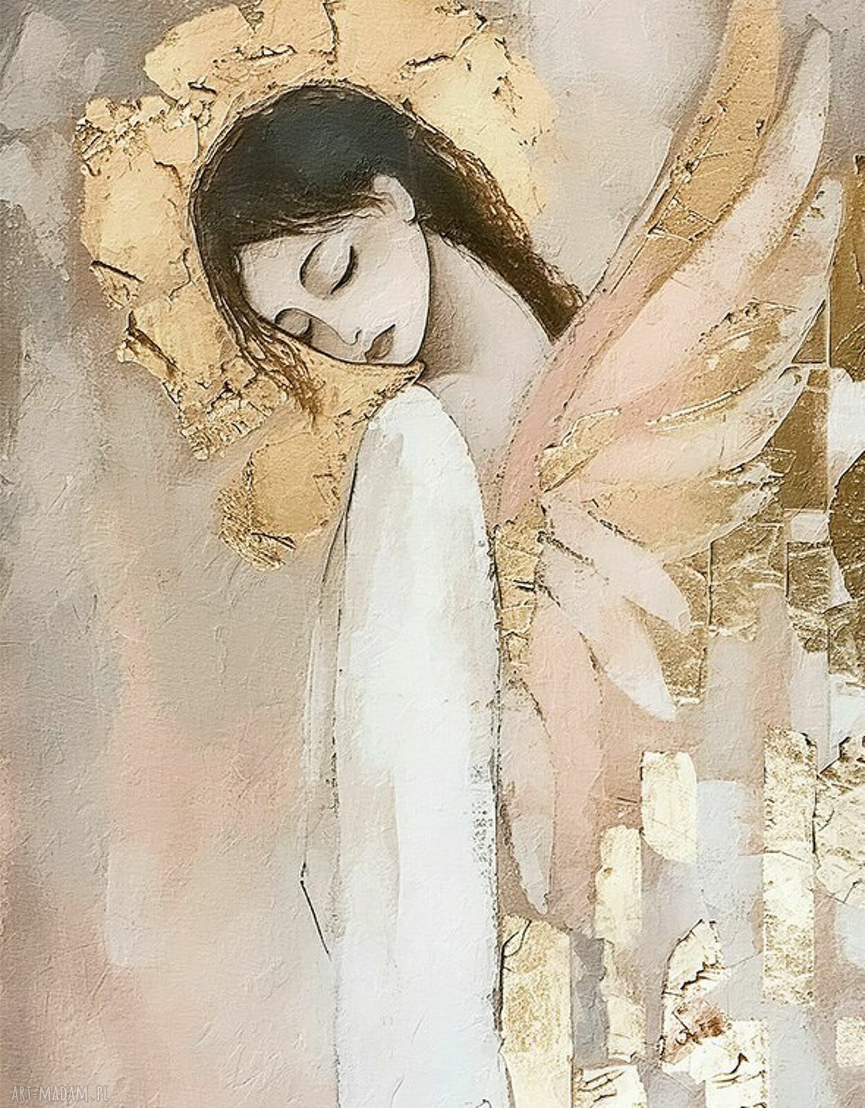 Plakat 50x70 cm Śpiący Anioł 2