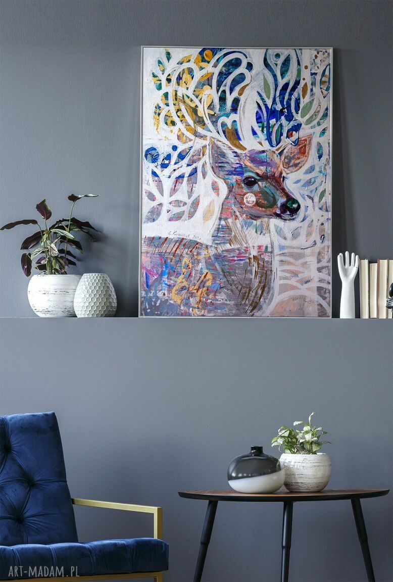 Plakat 50x70 cm Rogacz - matowy wydruk 200g do Twojego wnętrza