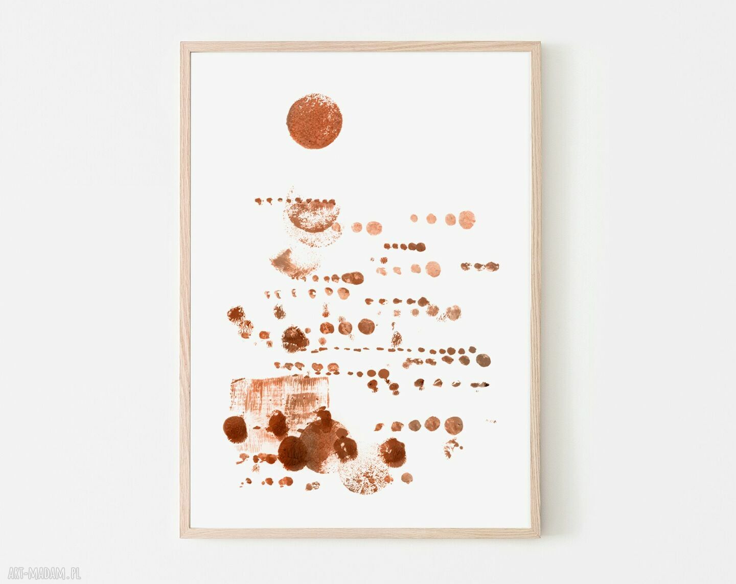Plakat 50x70 cm - zachód słońca boho