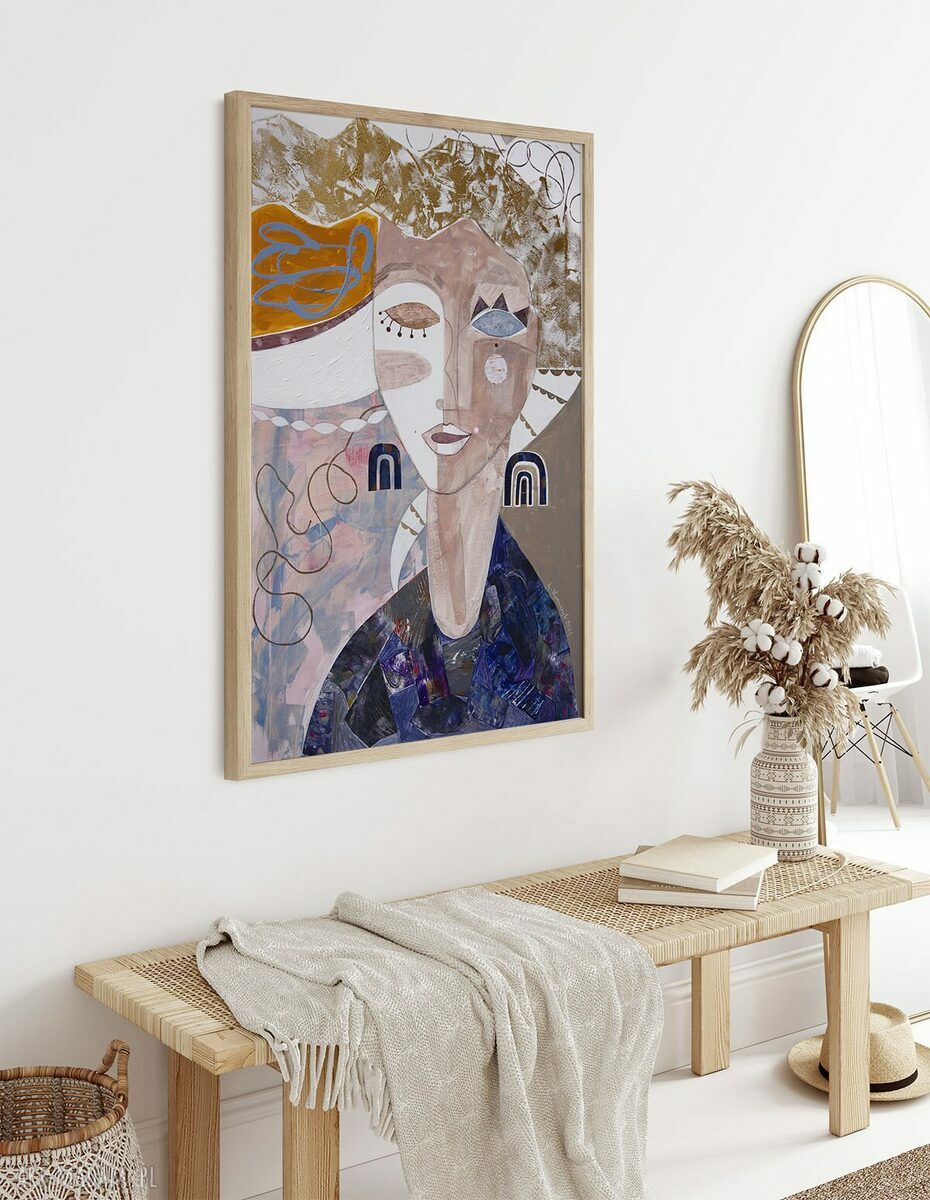 Plakat 50x70 cm Niesforna dama - nowoczesny portret kobiety