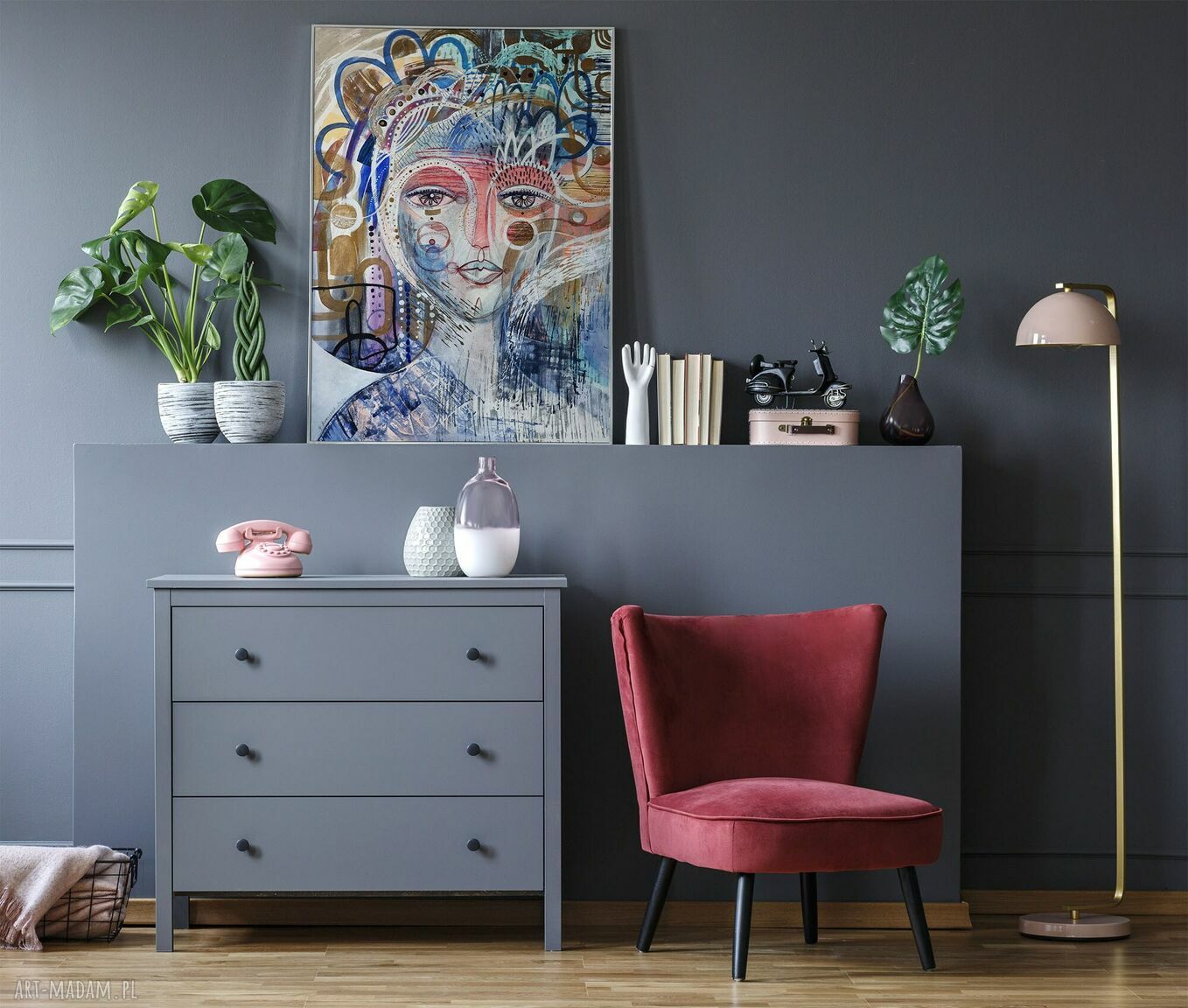 Plakat 50x70 cm Arabela - abstrakcyjna twarz kobiety